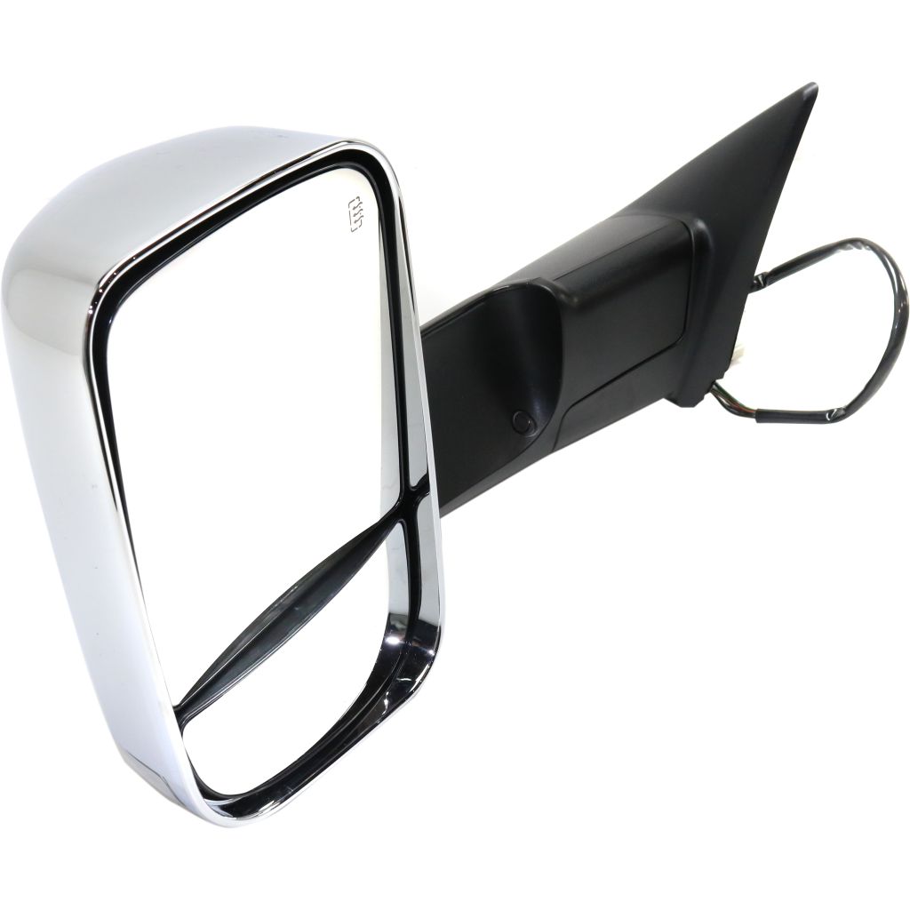 DODGE TRUCKS & VANS DODGE/PU (R2500/3500) DOOR MIRROR LEFT (Driver Side) PWR/HTD/SIGNAL/PUDDLE/MEMORY (CHR)(TOW TYPE) OEM#68143807AE 2012 PL#CH1320334