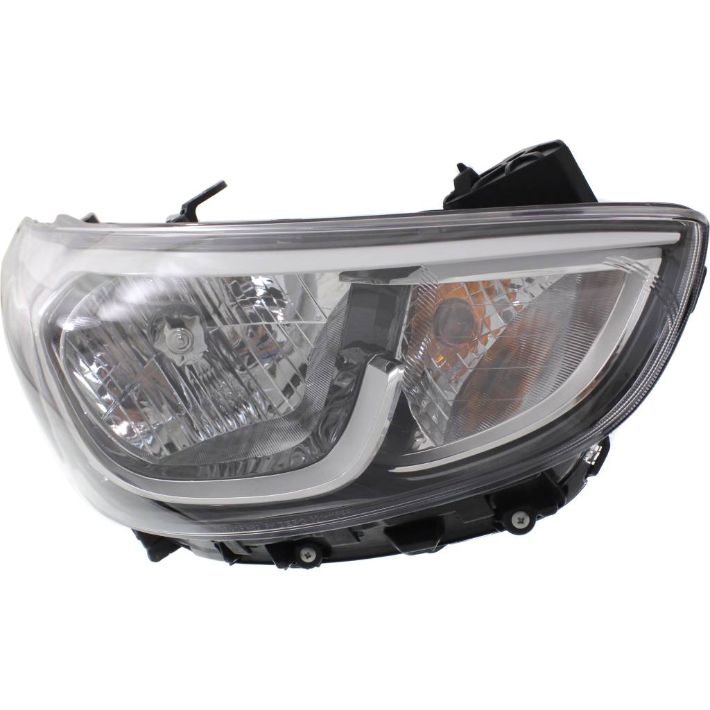 HYUNDAI ACCENT HATCHBACK HEAD LAMP ASSY RIGHT (Passenger Side) (HALOGEN) OEM#921021R710 2015-2017 PL#HY2503192