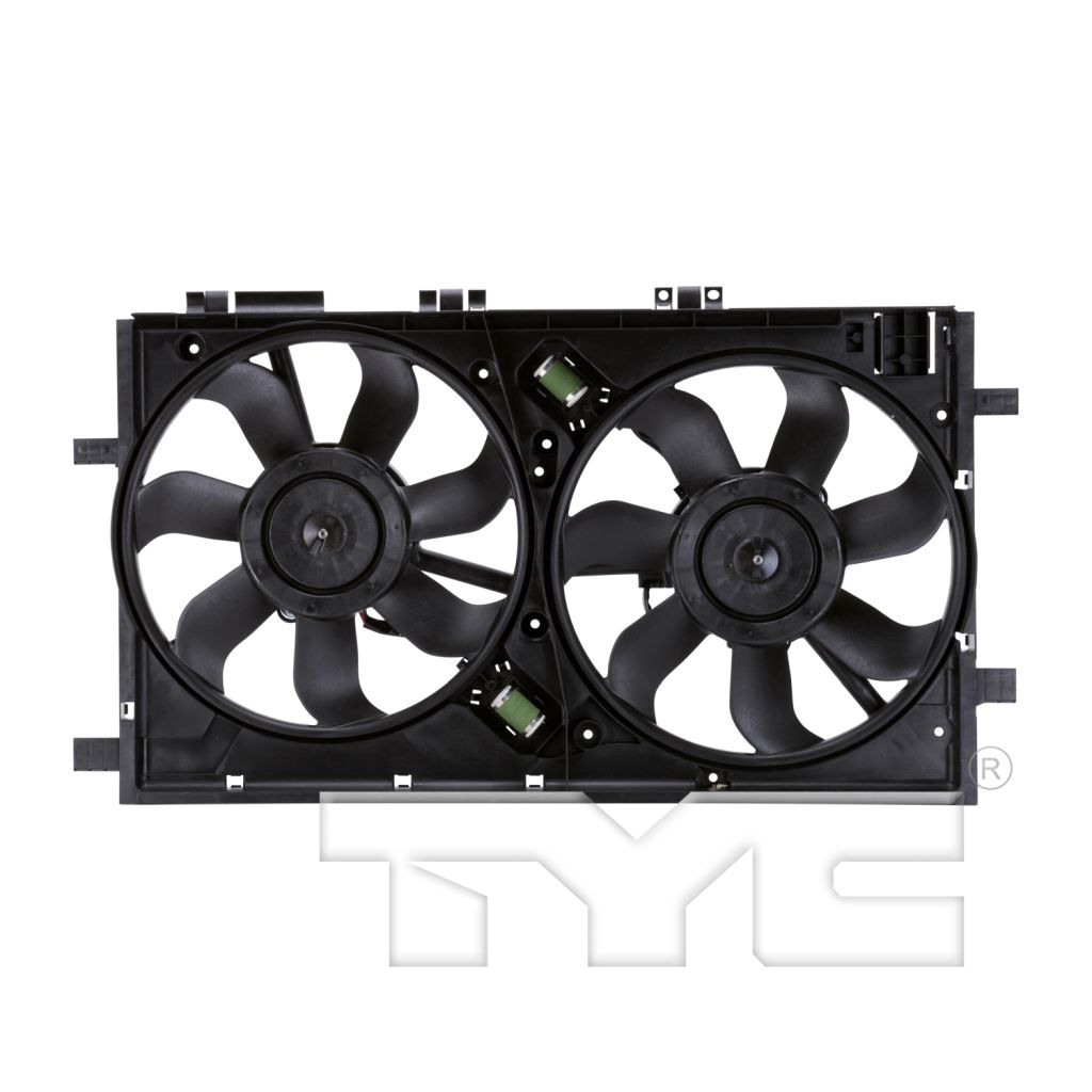 BUICK REGAL RADIATOR & A/C FAN ASSEMBLY 2.0L (DUAL FAN) OEM#13241739-PFM 2011-2012 PL#GM3115242
