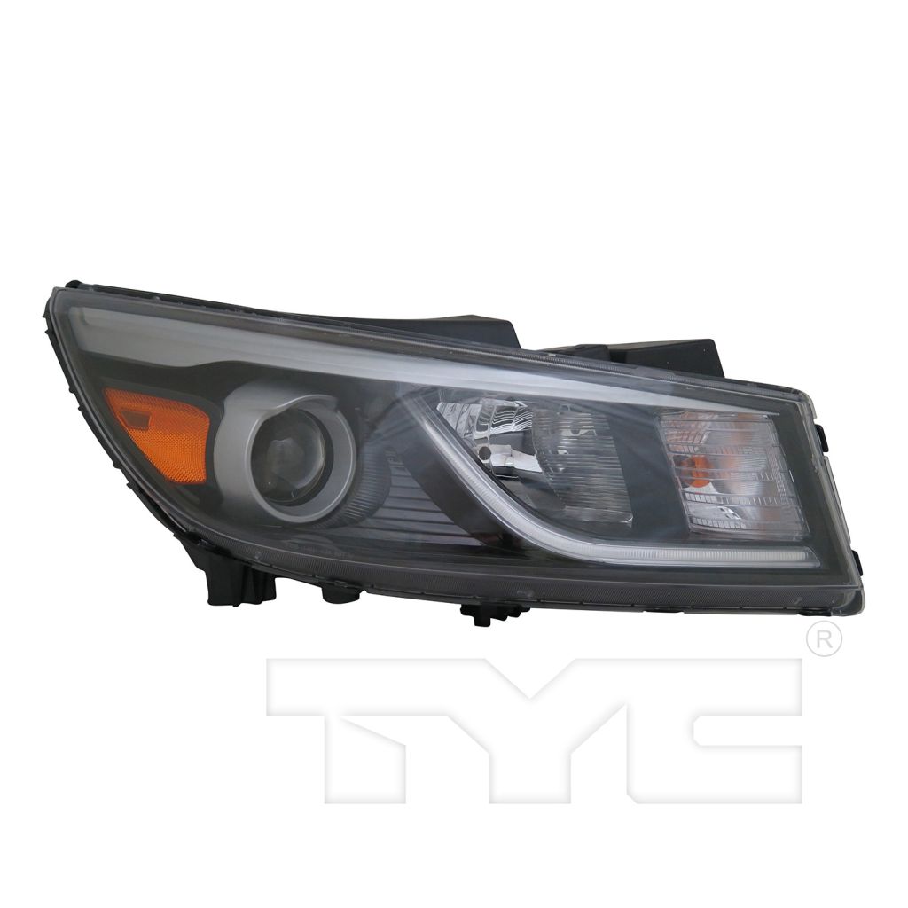 KIA SEDONA MINIVAN HEAD LAMP ASSY RIGHT (Passenger Side) (HALOGEN)(W/STRING LED)(EX)**CAPA** OEM#92102A9120 2015-2018 PL#KI2503183C