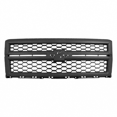 GM TRUCKS & VANS SILVERADO/PU 1500 (19 OLD STYLE) GRILLE ASSY BLACK FRAME/BLACK MESH OEM#23259625 2014-2015 PL#GM1200671