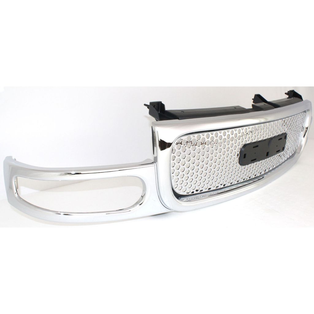 GM TRUCKS & VANS YUKON DENALI/YUKON XL DENALI (GMC) GRILLE ASSEMBLY CHROME OEM#19130789 2001-2006 PL#GM1200510