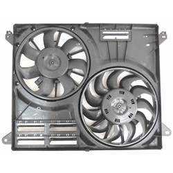FORD TRUCKS & VANS EDGE RADIATOR & A/C FAN ASSY(DUAL FAN)(2.0L TURBO) OEM#F2GZ8C607A 2019-2022 PL#FO3115223