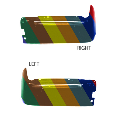 FORD TRUCKS & VANS FORD/PU (F150) SVT RAPTOR STEP BUMPER PTD RIGHT (Passenger Side) & LEFT (Driver Side) (2PC SET) (WO/SENSORS)(RE) OEM#9L3Z17906CPTM (P) 2010-2014 PL#FO1102375