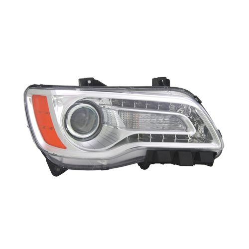 CHRYSLER 300 HEAD LAMP ASSEMBLY RIGHT (Passenger Side) (HALOGEN)CHR BEZEL) **CAPA** OEM#68143002AC 2011-2014 PL#CH2503231C
