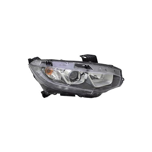 HONDA CIVIC HATCHBACK (EXC TYPE R) HEAD LAMP ASSEMBLY RIGHT (Passenger Side) (HALOGEN) OEM#33100TBAA01 2017-2019 PL#HO2503173