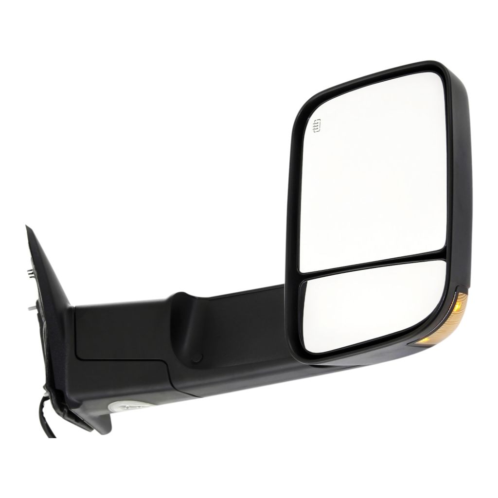 DODGE TRUCKS & VANS DODGE/PU (R2500/3500) DOOR MIRROR RIGHT (Passenger Side) PWR/HTD/SIGNAL/PUDDLE (DUAL GLASS)(TEXT BLACK)(W/TOW PKG) OEM#55372070AM 2010-2011 PL#CH1321315