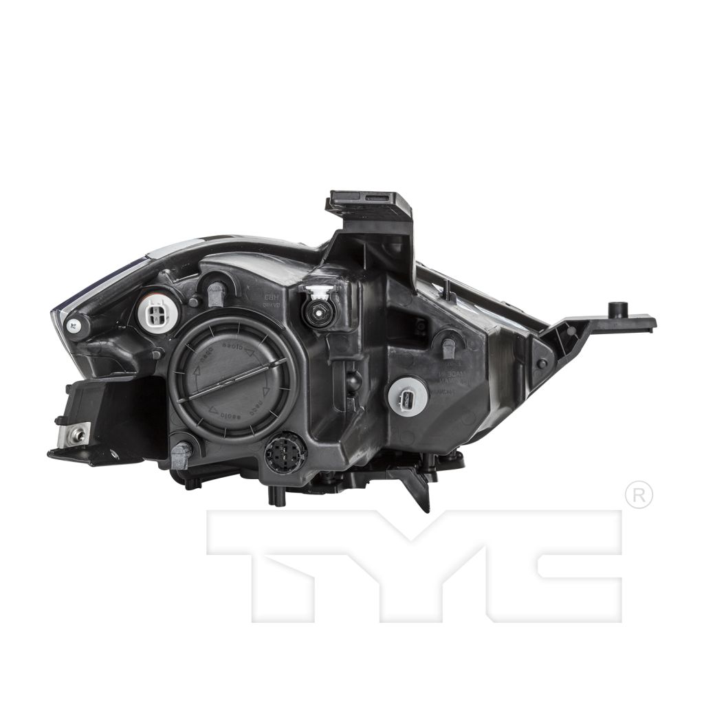 DODGE DART HEAD LAMP ASSEMBLY LEFT (Driver Side) (HALOGEN)(CHR BEZEL) **CAPA** OEM#68081389AL 2013-2015 PL#CH2518143C
