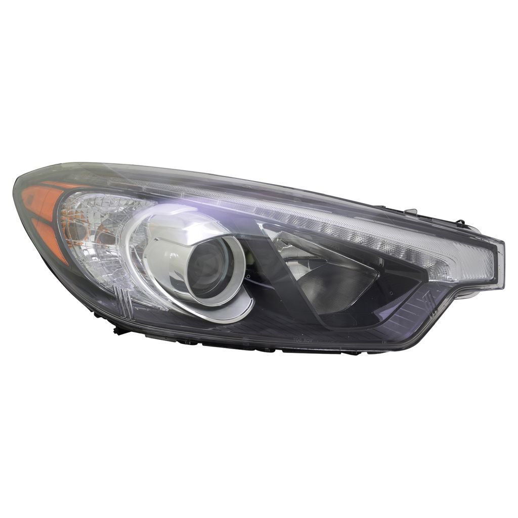 KIA FORTE KOUP COUPE HEAD LAMP ASSY RIGHT (Passenger Side) (HALOGEN)(W/ LED)(FM 10-17-14)**CAPA** OEM#92102A7211 2015-2016 PL#KI2503194C