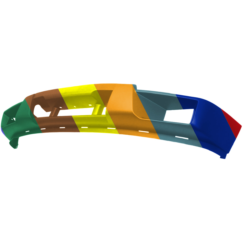 GM TRUCKS & VANS COLORADO (CHEVY) FRONT BUMPER COVER LWR PRM(W/SPORT PKG)(EXC.XTREME) OEM#19181761 2009-2012 PL#GM1015115
