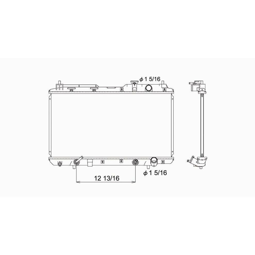HONDA CRV RADIATOR 2.0/L4 OEM#19010P3F902 1997-2001 PL#HO3010135