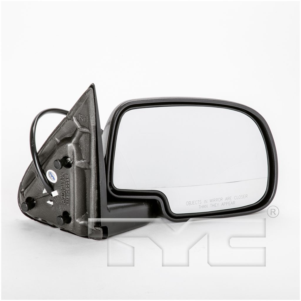 GM TRUCKS & VANS SIERRA/PU (GMC) (07 OLD STYLE) MIRROR RIGHT (Passenger Side) PWR (W/ CHROME CVR) Foldaway OEM#15172248 1999-2002 PL#GM1321174
