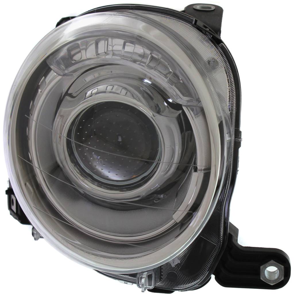 FIAT 500 2DOORS (FIAT) HEAD LAMP ASSY RIGHT (Passenger Side) (CHROME BEZEL)(PROJECTOR) OEM#5182428AE 2012-2019 PL#FI2503100