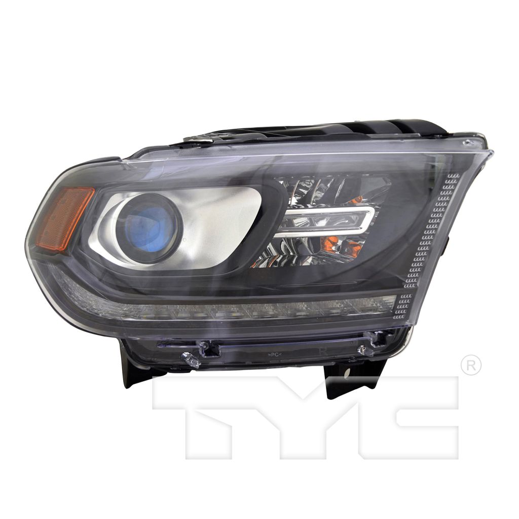 DODGE TRUCKS & VANS DURANGO HEAD LAMP ASSY RIGHT (Passenger Side) (HALOGEN W/LED DRL)(BLACK TRIM) OEM#68299130AH 2016-2020 PL#CH2503305