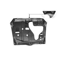 TOYOTA HIGHLANDER FRONT SPLASH SHIELD 3.5L (CTR ENG UNDER CVR)(USA/JAPAN) OEM#514400E041 2008-2013 PL#TO1228199