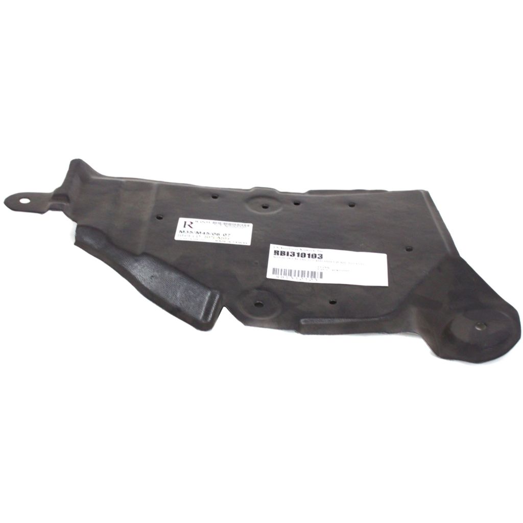 INFINITI M35 FRONT SPLASH SHIELD RIGHT (Passenger Side) OEM#74814EG000 2006-2010 PL#IN1228109