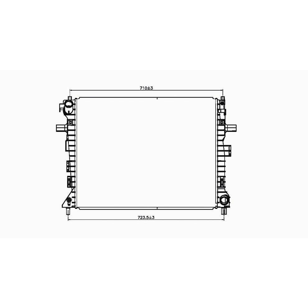 FORD CROWN VICTORIA RADIATOR 4.6/V8 OEM#8W7Z8005A 2006-2010 PL#FO3010271