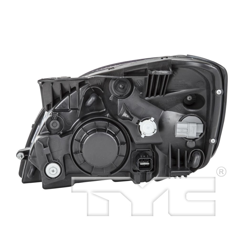 KIA RIO SEDAN HEAD LAMP ASSEMBLY RIGHT (Passenger Side) (BLACK BEZEL)(W/ AMBER REFL)**CAPA** OEM#921021G610 2010-2011 PL#KI2503153C
