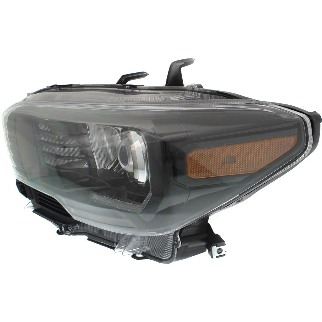 TOYOTA TACOMA HEAD LAMP ASSEMBLY LEFT (Driver Side) (W/LED DRL)(W/LED FOG)(BLK BEZEL)**CAPA** OEM#8115004280 2017-2019 PL#TO2502254C