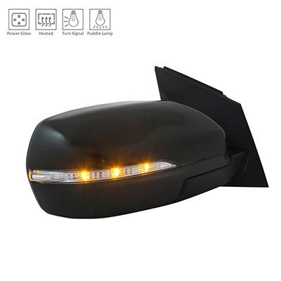 FORD TRUCKS & VANS EDGE DOOR MIRROR RIGHT (Passenger Side) PWR/HTD/PUDDLE/M-FOLD W/BLIND SPOT GLASS (PTD CVR) OEM#FT4Z17682CB-PFM 2015-2018 PL#FO1321560
