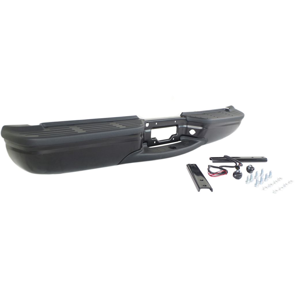FORD TRUCKS & VANS FORD/PU (F250/350/450/550) Super Duty STEP BUMPER ASSEMBLY BLK(W/O SENSOR) OEM#FO1101121 1999-2007 PL#FO1101121