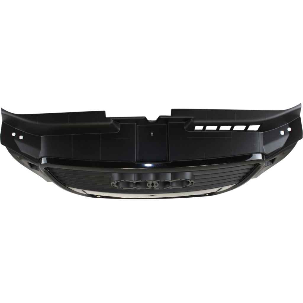 AUDI A3 GRILLE ASSEMBLY PTD BLACK (WO/LICENSE HOLE) OEM#8P0853651HVMZ 2009-2013 PL#AU1200119