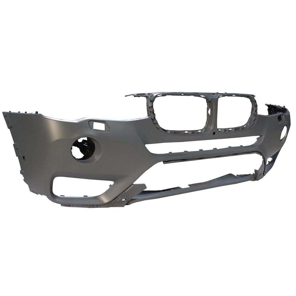 BMW BMW X3 FRONT BUMPER COVER PRM(W/HALOGEN FOG)(W/SENSOR)(W/CAMERA)(WO/M PKG)**CAPA** OEM#51117389902 2015-2017 PL#BM1000350C