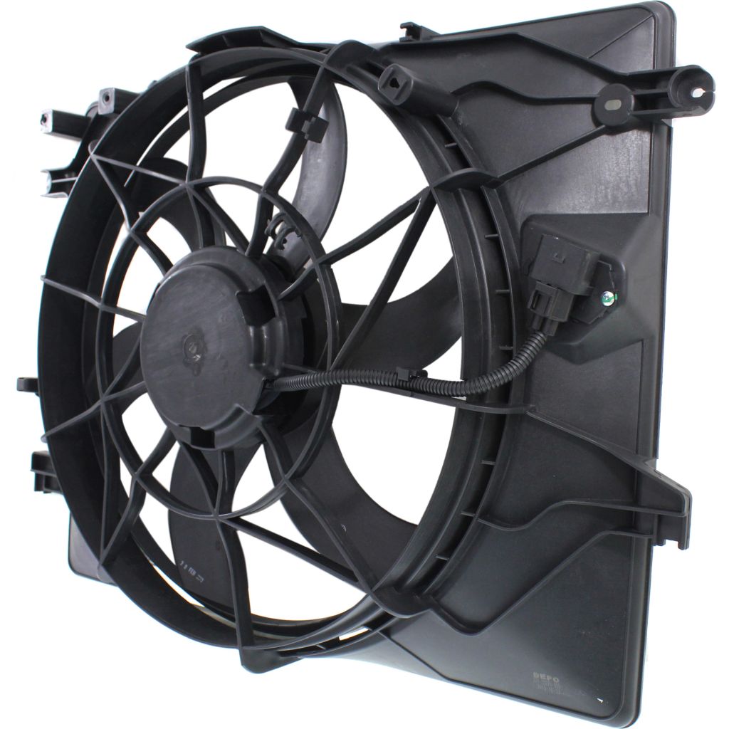 HYUNDAI GENESIS COUPE RADIATOR & A/C FAN ASSEMBLY (3.8L) OEM#253802M250 2010-2012 PL#HY3115128