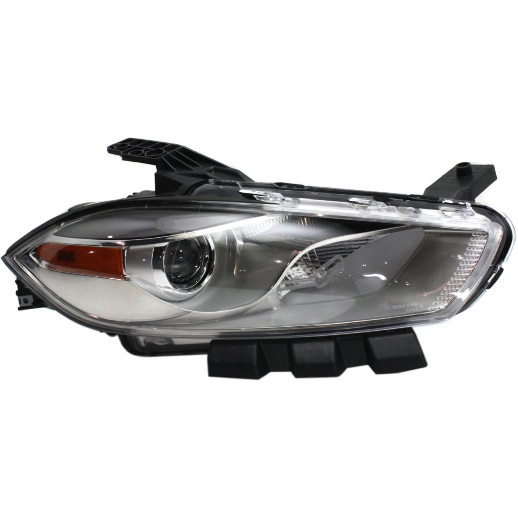 DODGE DART HEAD LAMP ASSY RIGHT (Passenger Side) (HID)(CHROME BEZEL) OEM#68292806AB 2013-2016 PL#CH2519144