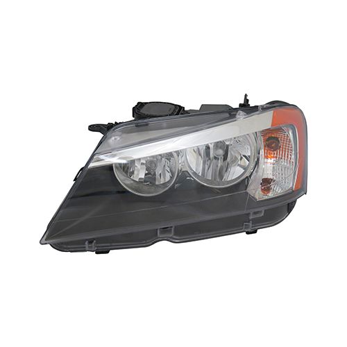 BMW BMW X3 HEAD LAMP ASSY LEFT (Driver Side) (HALOGEN) OEM#63117222025 2011-2014 PL#BM2502170