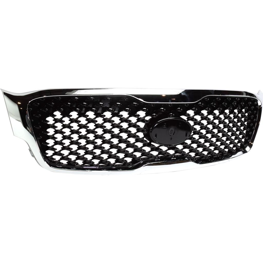 KIA SORENTO GRILLE CHROME/PTD-BLACK (EX) OEM#86380C6010AHV 2016-2018 PL#KI1200198