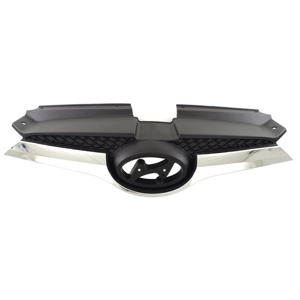 HYUNDAI VELOSTER GRILLE CHROME/DK-GRAY (WO/TURBO) OEM#863502V100 2012-2017 PL#HY1200170