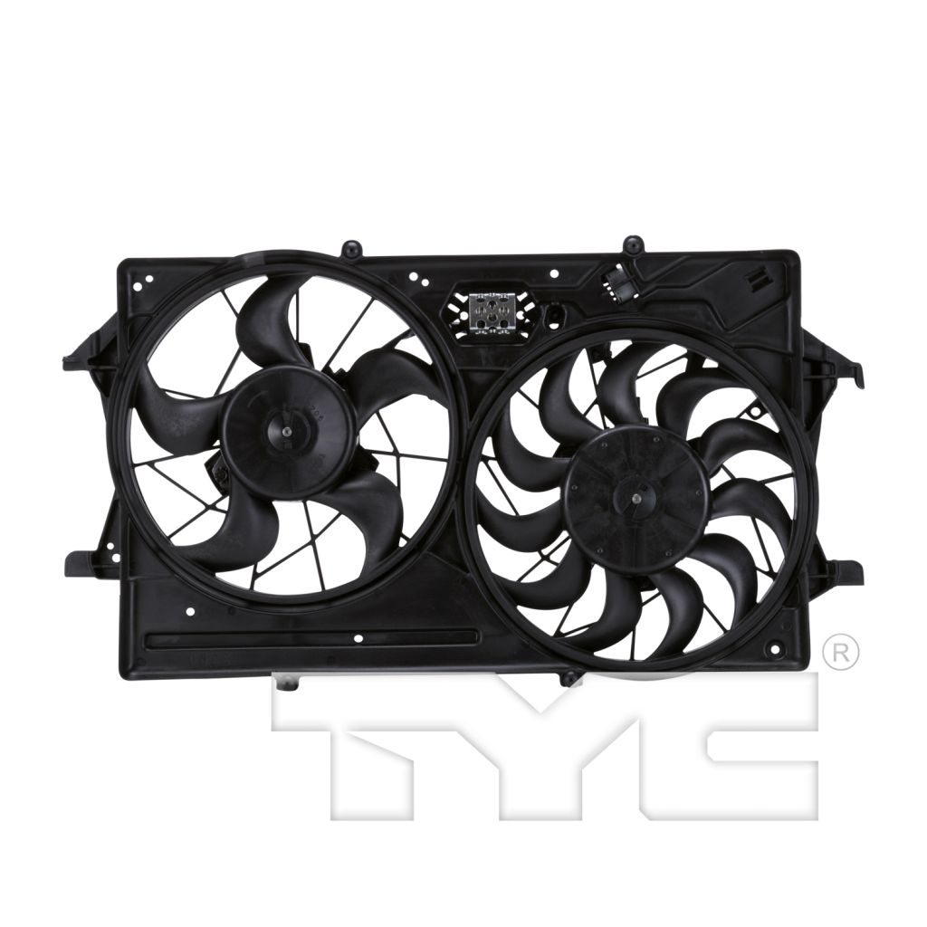 FORD FOCUS RADIATOR & A/C FAN ASSY (2.0L DOHC W/AC)(DUAL FAN) OEM#3S4Z8C607A 2003-2004 PL#FO3115153