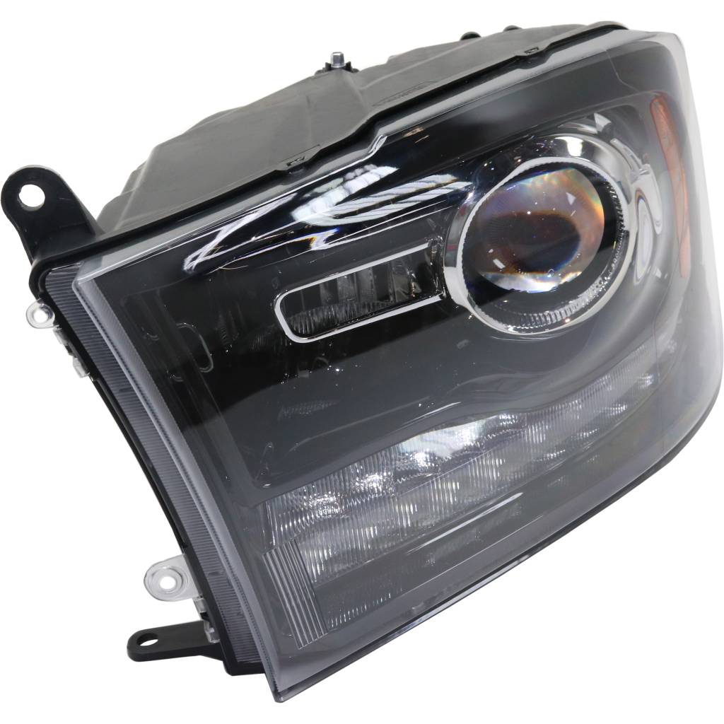DODGE TRUCKS & VANS DODGE/PU (R1500) HEAD LAMP LEFT (Driver Side) (W/PROJECTOR)(BLK BEZEL)**CAPA** OEM#68093221AD 2013-2014 PL#CH2502245C