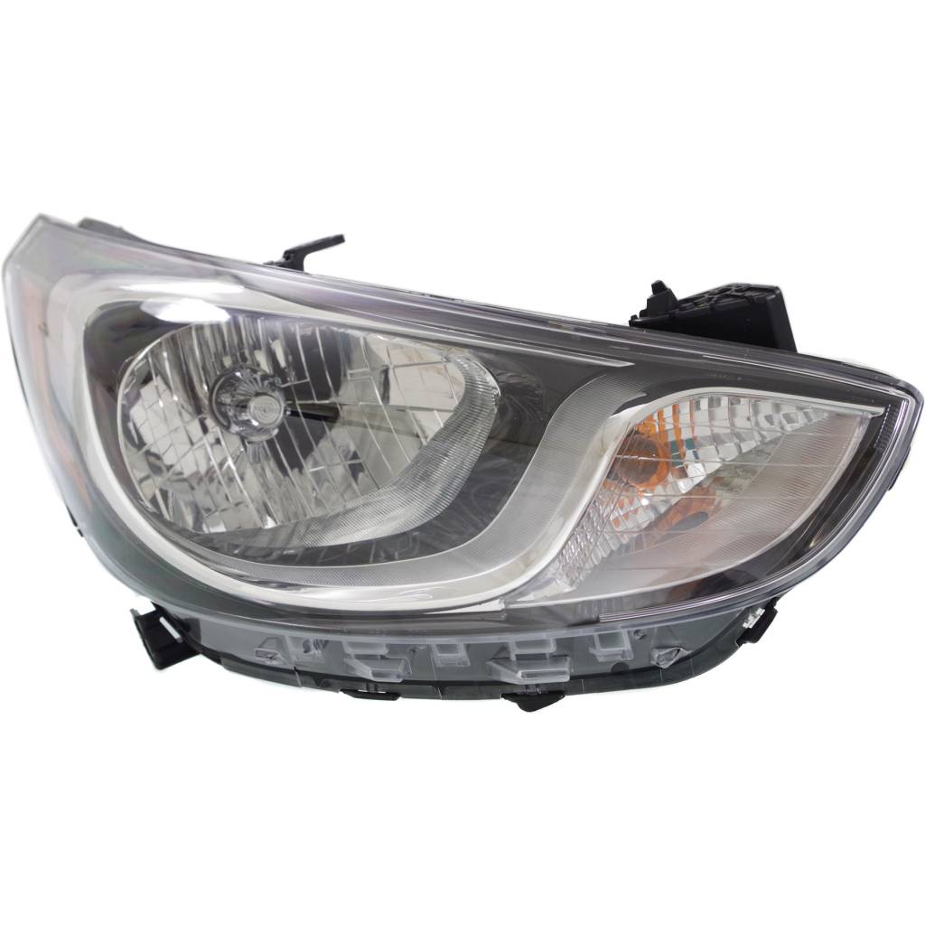 HYUNDAI ACCENT SEDAN HEAD LAMP ASSY RIGHT (Passenger Side) (HALOGEN) OEM#921021R010 2012-2014 PL#HY2503163