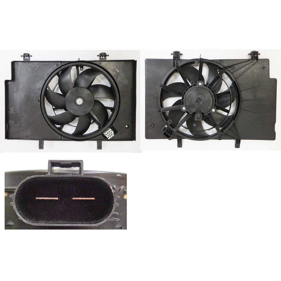 FORD FIESTA/SEDAN RADIATOR & A/C FAN ASSY(SINGLE)(1.0L TURBO) OEM#C1BZ8C607WF 2014-2017 PL#FO3115219