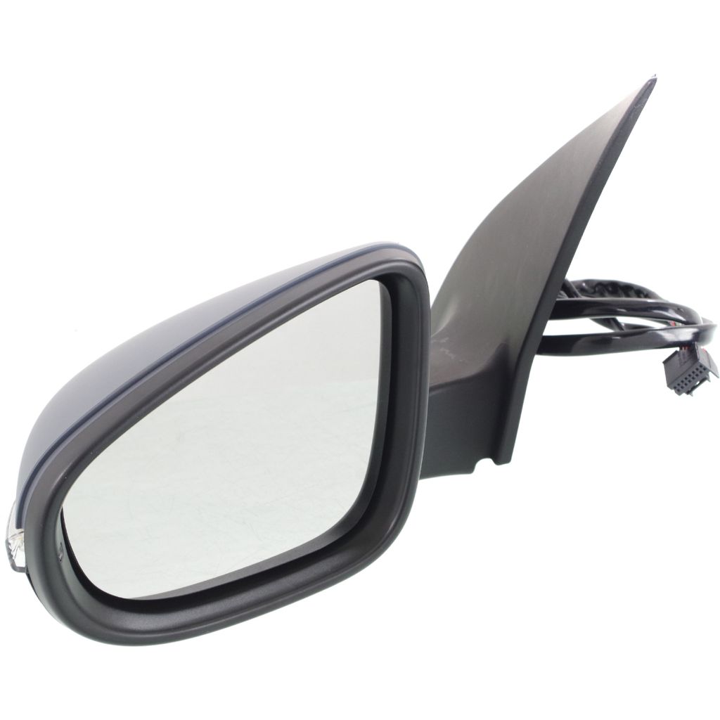 VOLKSWAGEN GOLF (2/4 DR) (LH Exhaust) DOOR MIRROR LEFT (Driver Side) PWR/HTD/SIGNAL/PUDDLE LAMP (WO/MEMORY)(W/CVR) OEM#5K0857507R9B9-PFM 2010-2014 PL#VW1320134
