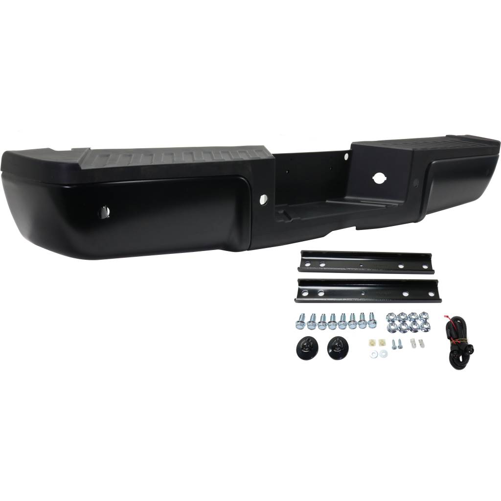 FORD TRUCKS & VANS FORD/PU (F250/350/450) Super Duty REAR STEP BUMPER ASSEMBLY PTD W/BLK PAD (W/SENSOR)**CAPA** OEM#9C3Z17906CPTM-PFM (P) 2013-2016 PL#FO1103175C