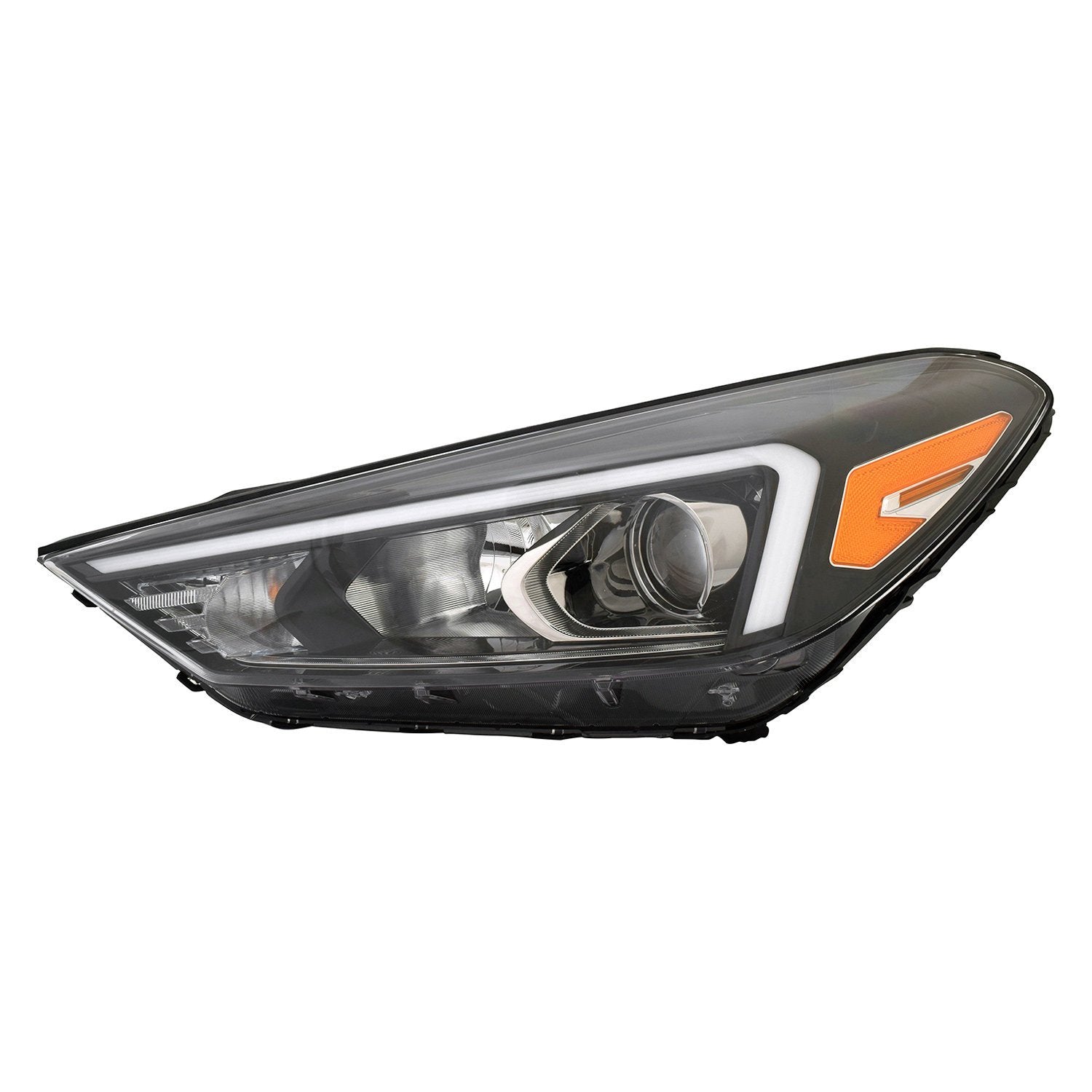 HYUNDAI TUCSON HEAD LAMP ASSY LEFT (Driver Side) (HALOGEN)(WO/LED POSITION LAMP) OEM#92101D3500 2019-2021 PL#HY2502234