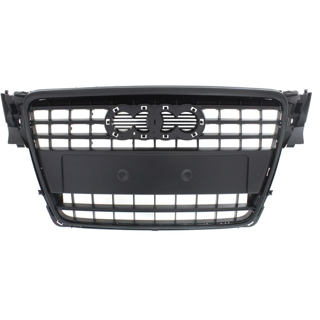 AUDI A4 SEDAN / WAGON GRILLE ASSEMBLY BLACK W/BLK OUTER MOLDING (WO/S-LINE) OEM#8K0853651VMZ 2009-2012 PL#AU1200117