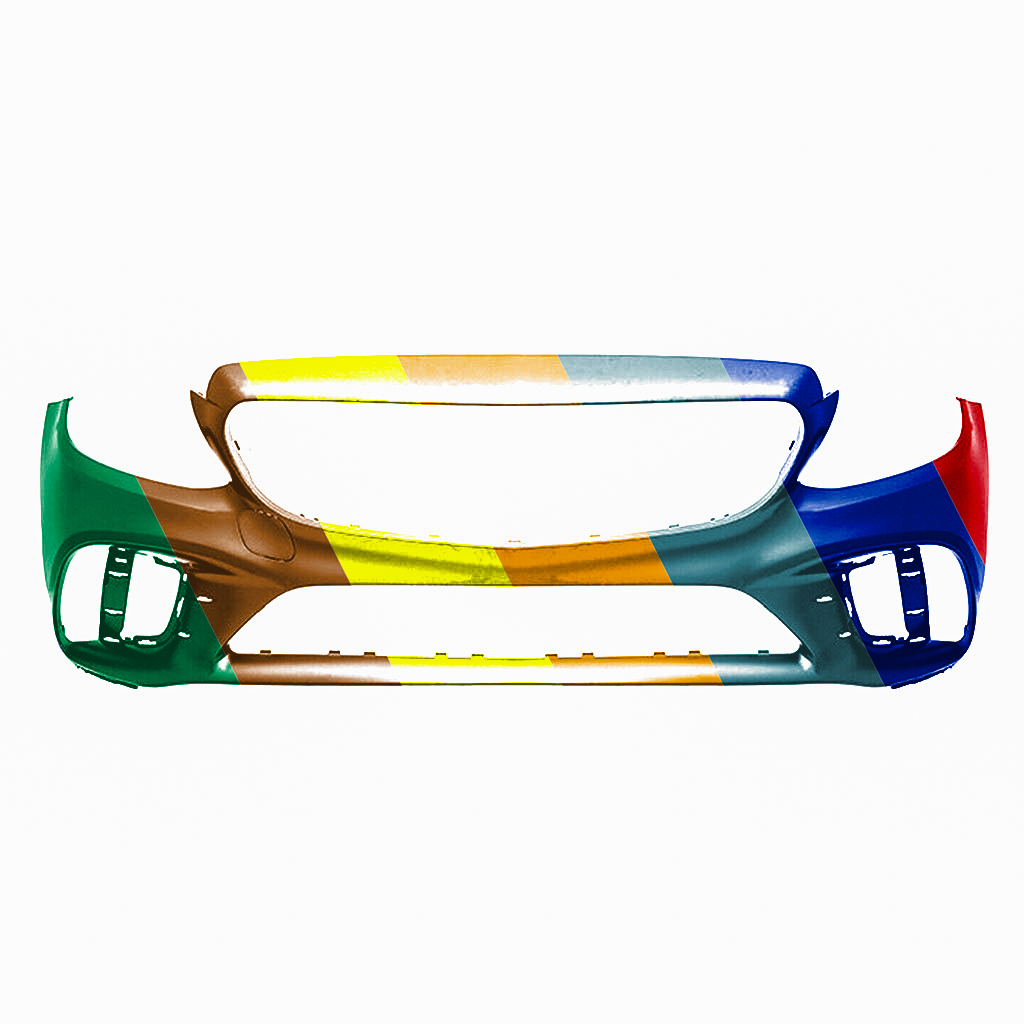MERCEDES-BENZ C-CLASS SEDAN FRONT BUMPER COVER PRIMED (C300 W/AMG)(WO/ACTIVE PK ASSIST)(W/SURROUND VIEW) OEM#20588024059999 2019-2021 PL#MB1000574