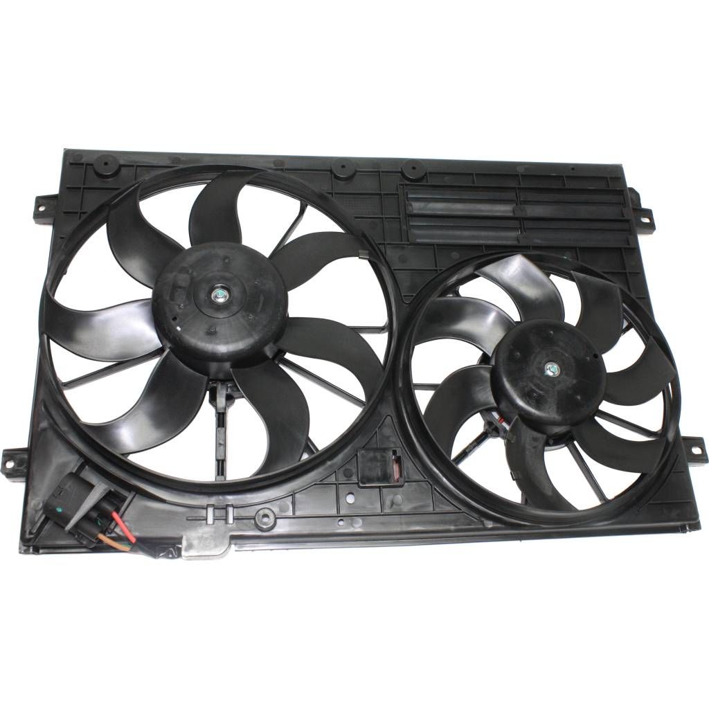 VOLKSWAGEN JETTA SEDAN (GEN 5) RADIATOR & A/C FAN ASSY (1.9/2.0L)(DIESEL)(DUAL FAN) OEM#1K0959455ES-PFM 2005-2010 PL#VW3117106