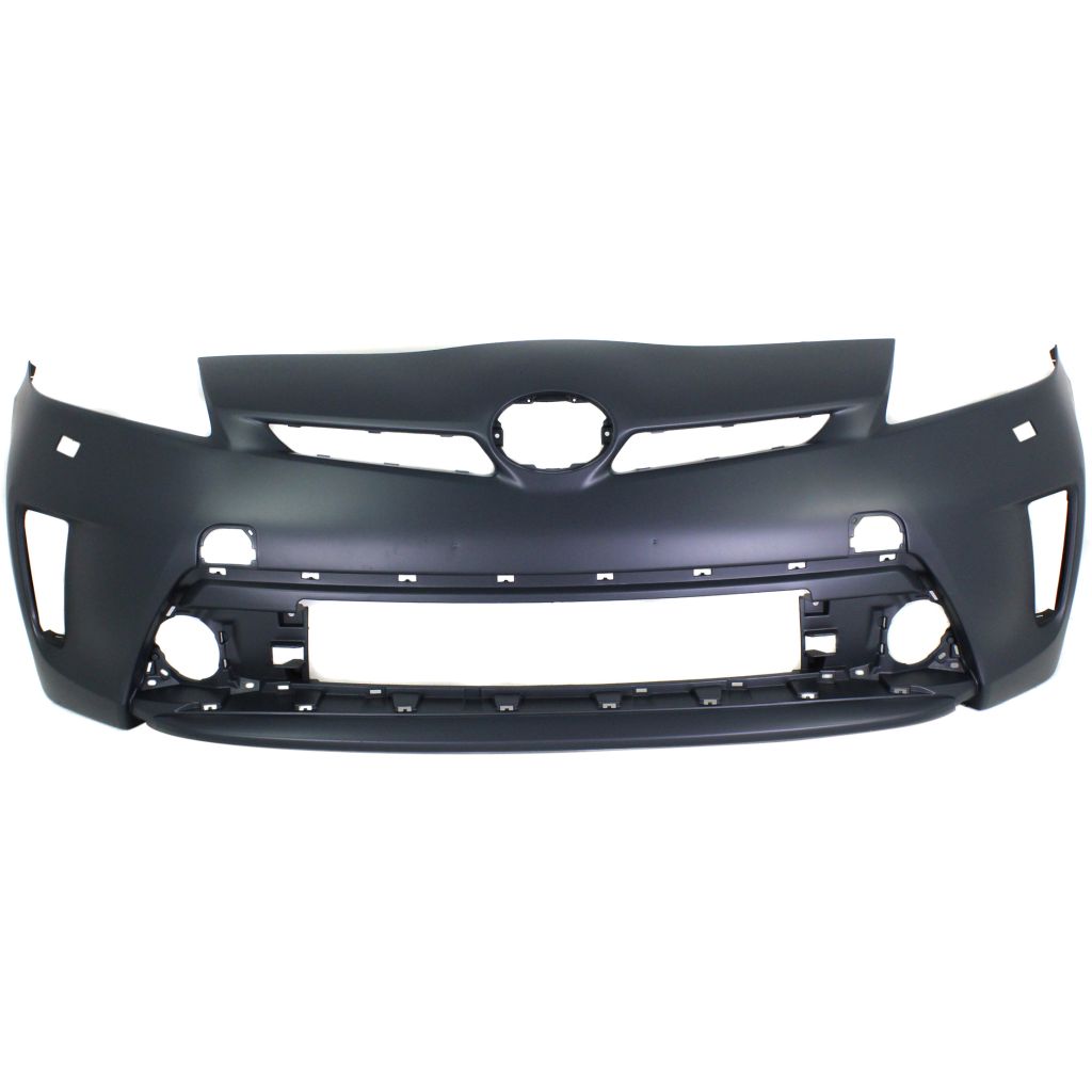 TOYOTA PRIUS (1.8L) FRONT BUMPER COVER PRIMED (W/WASHER)(WO/SIDE SENSOR)**CAPA** OEM#5211947935 2012-2015 PL#TO1000393C