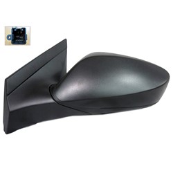HYUNDAI ACCENT SEDAN DOOR MIRROR LEFT (Driver Side) PWR (MAN-FOLD)(TEX-BLACK) OEM#876101R250 2012-2015 PL#HY1320181
