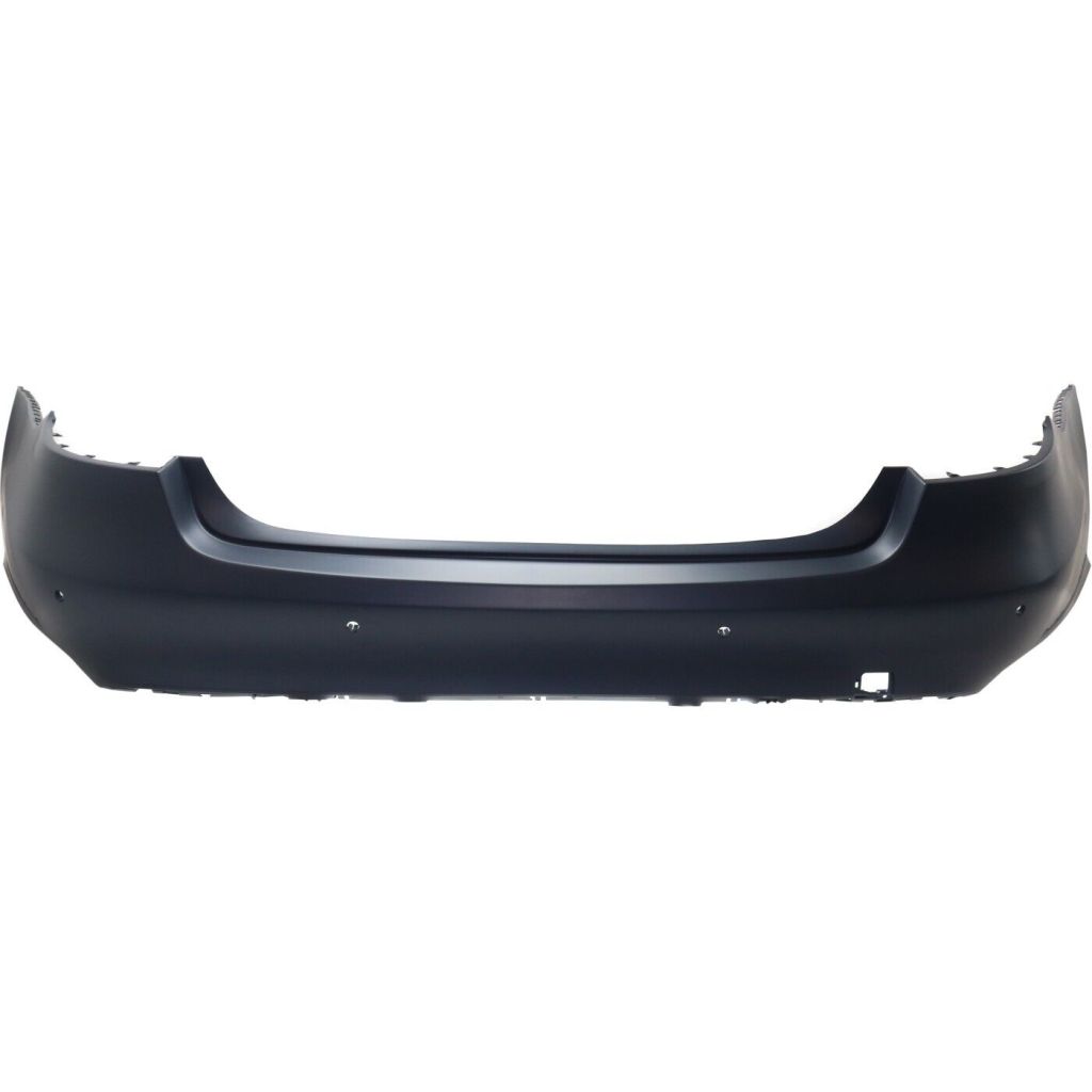 MERCEDES-BENZ E-CLASS SEDAN (212) REAR BUMPER COVER PRIMED (W/SENSOR)(WO/AMG)(W/SIDE MLDG HOLES) OEM#21288583259999 2014-2016 PL#MB1100335