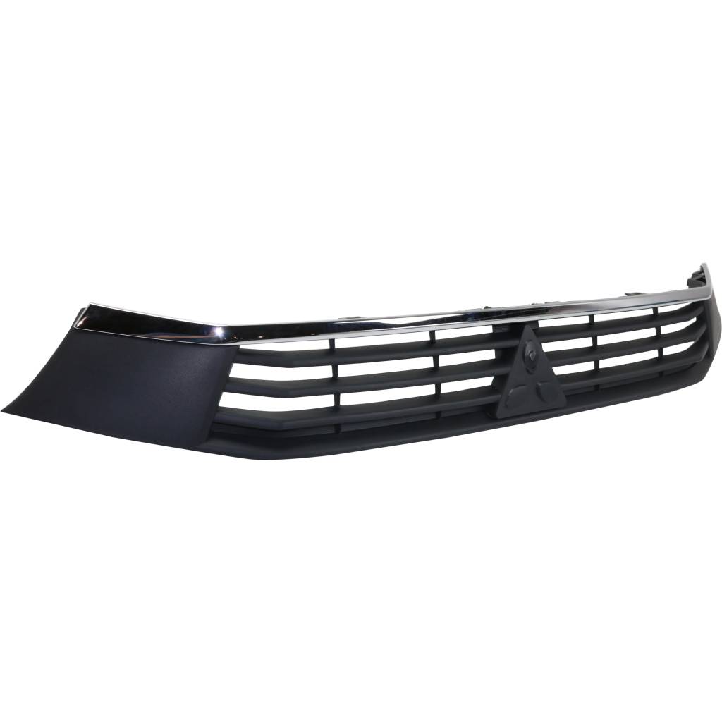 MITSUBISHI OUTLANDER SPORT (5 SEATER) FRONT BUMPER GRILLE UPPER MAT-BLK W/CHR MOLDING OEM#6402A430 2016-2017 PL#MI1200268