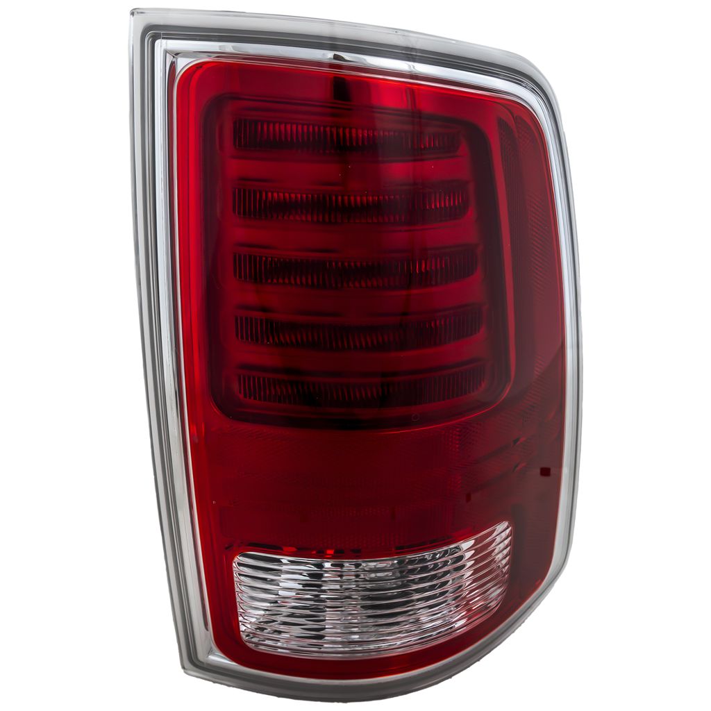 DODGE TRUCKS & VANS DODGE/PU (R1500) TAIL LAMP ASSEMBLY RIGHT (Passenger Side) (LED) W/CHR TRIM **CAPA** OEM#68093078AC (P) 2013-2018 PL#CH2801203C