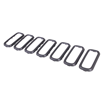 JEEPVEHICLE RENEGADE GRILLE INSERT RING BLACK (7pc set) OEM#5XB16TZZAA 2015-2018 PL#CH1210122