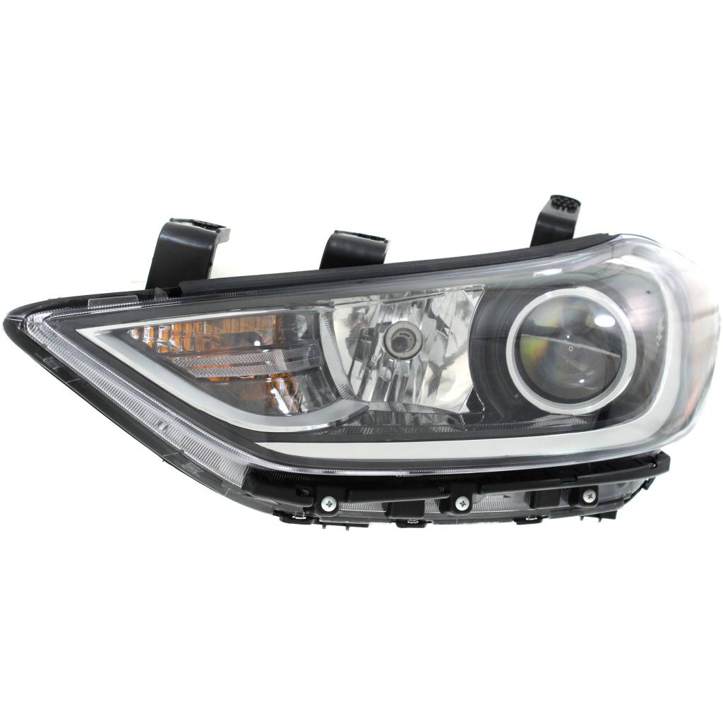 HYUNDAI ELANTRA SEDAN HEAD LAMP ASSY LEFT (Driver Side) (HALGEN)(W/LED DRL IN BMP)(EXC SPORT)**CAPA** OEM#92101F2050 2017-2018 PL#HY2502204