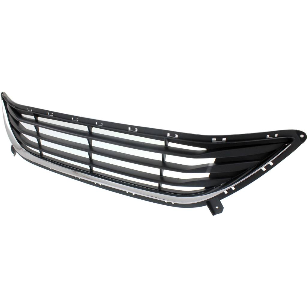 HYUNDAI ELANTRA SEDAN FRONT BUMPER GRILLE BLACK W/LWR OUTER CHROME MOLDING (GLS) **CAPA** OEM#865603Y000 2011-2013 PL#HY1036115C